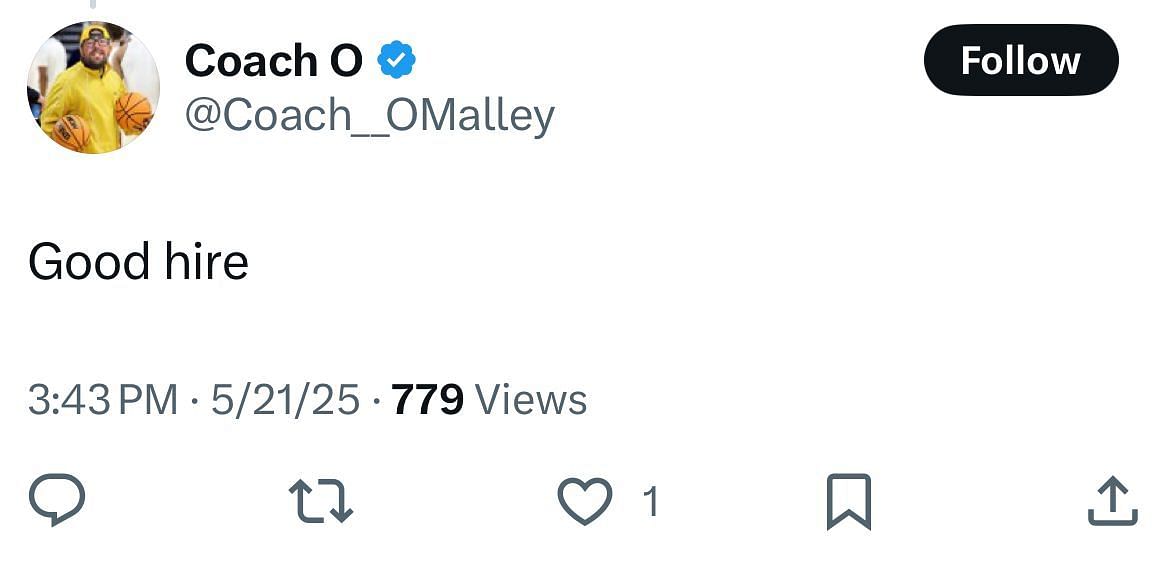 A reply calls Vaughn a new hire